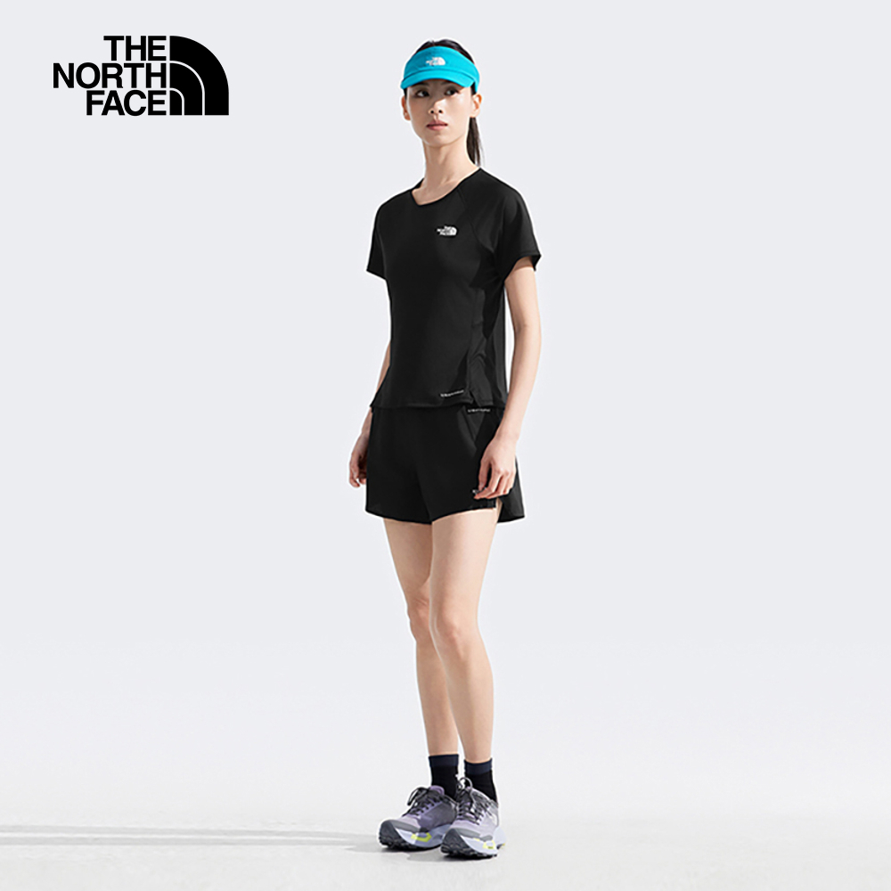 The North Face北面女款黑色UPF防曬短袖T恤｜8DFGJK3