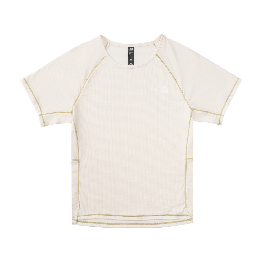 The North Face北面女款米白色UPF防曬短袖T恤｜8DFGQLI