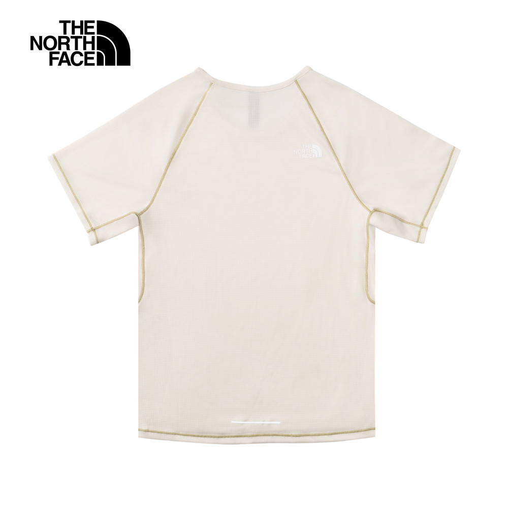 The North Face北面女款米白色UPF防曬短袖T恤｜8DFGQLI