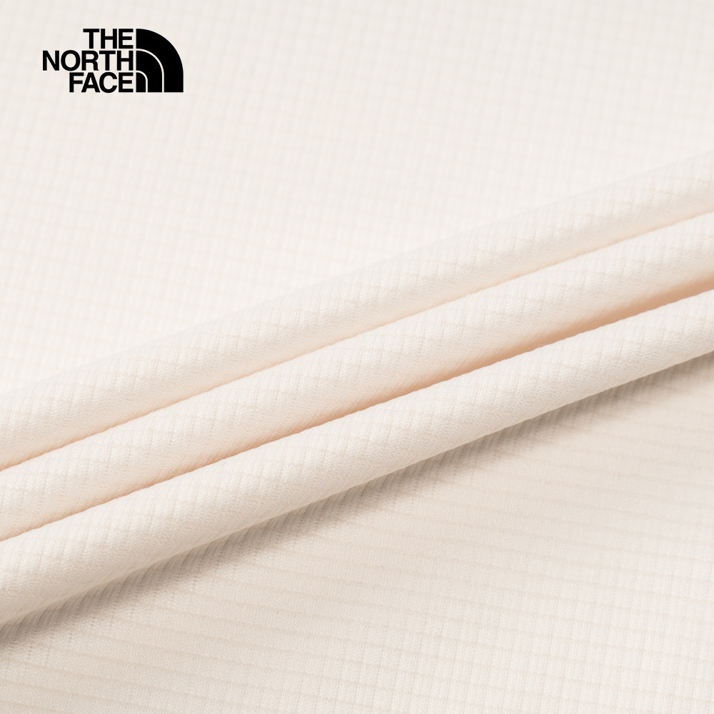 The North Face北面女款米白色UPF防曬短袖T恤｜8DFGQLI