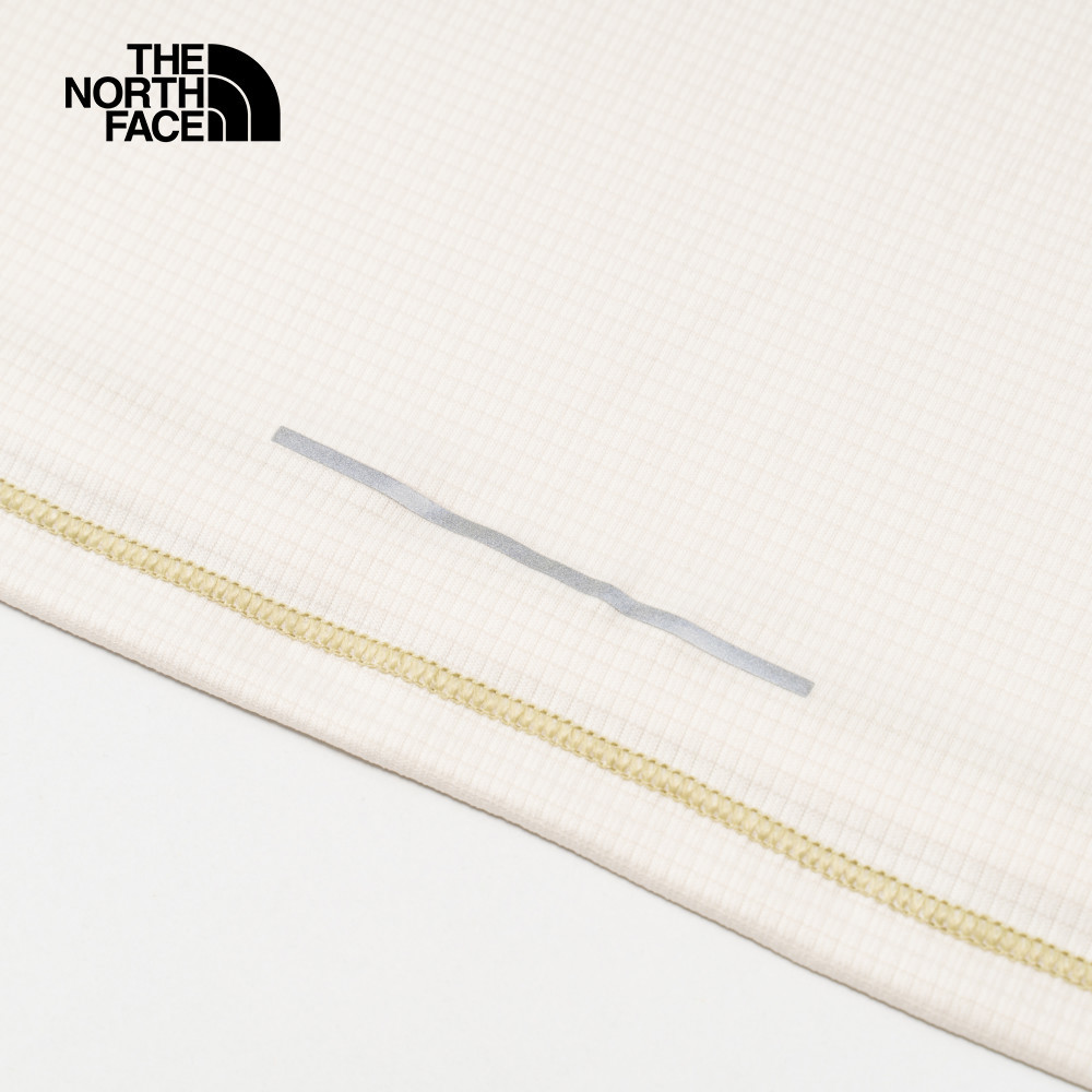 The North Face北面女款米白色UPF防曬短袖T恤｜8DFGQLI