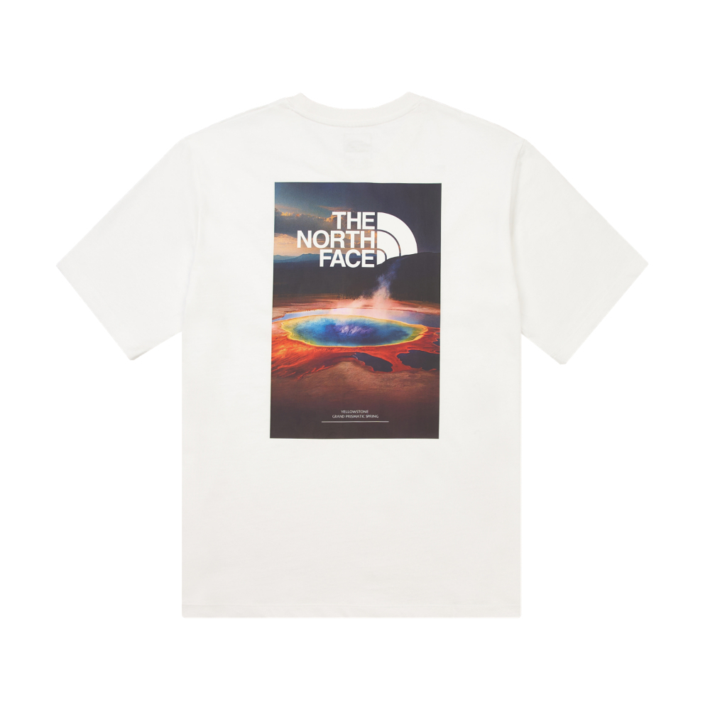 The North Face北面男女款白色純棉大尺寸印花短袖T恤｜8DEWFN4