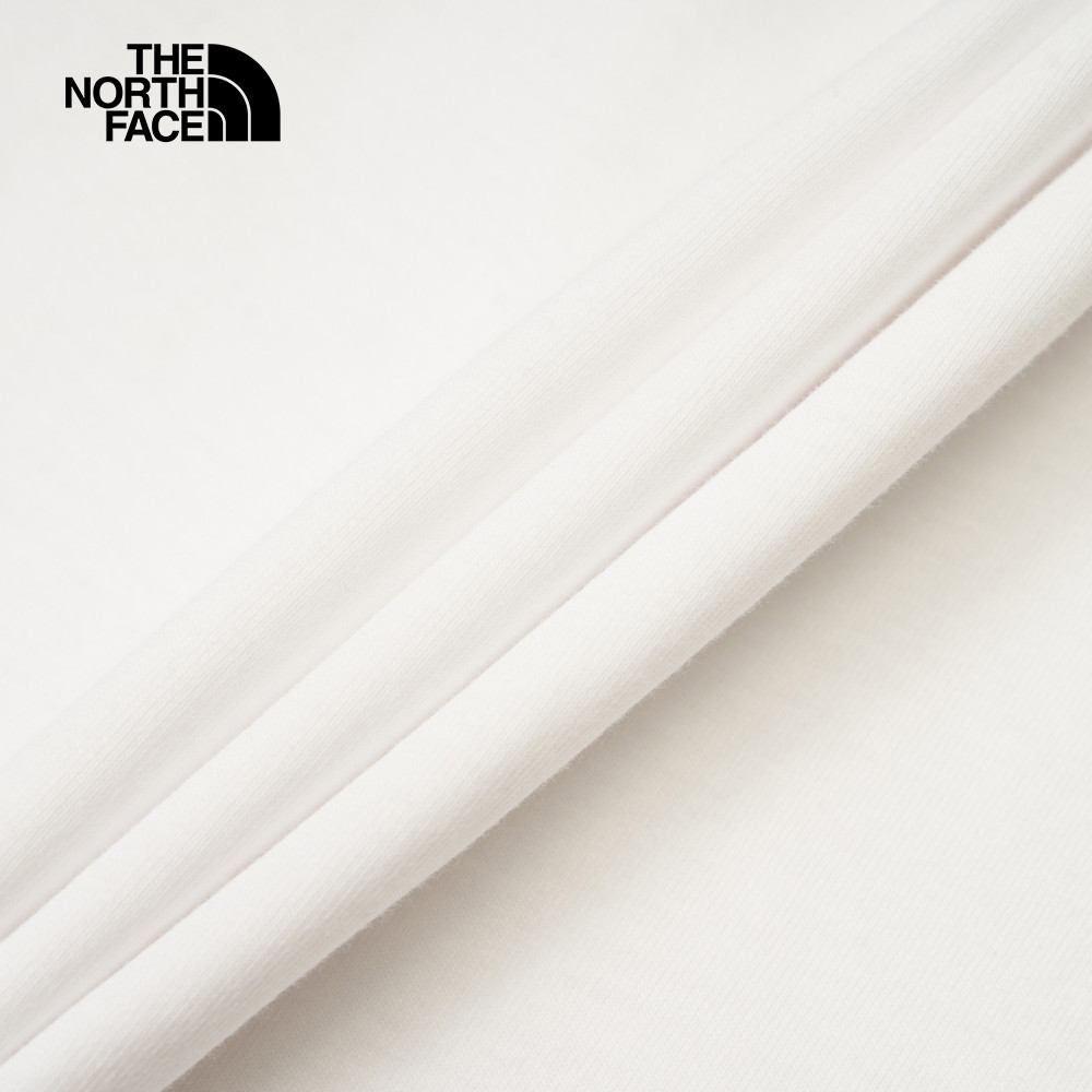 The North Face北面男女款白色純棉大尺寸印花短袖T恤｜8DEWFN4