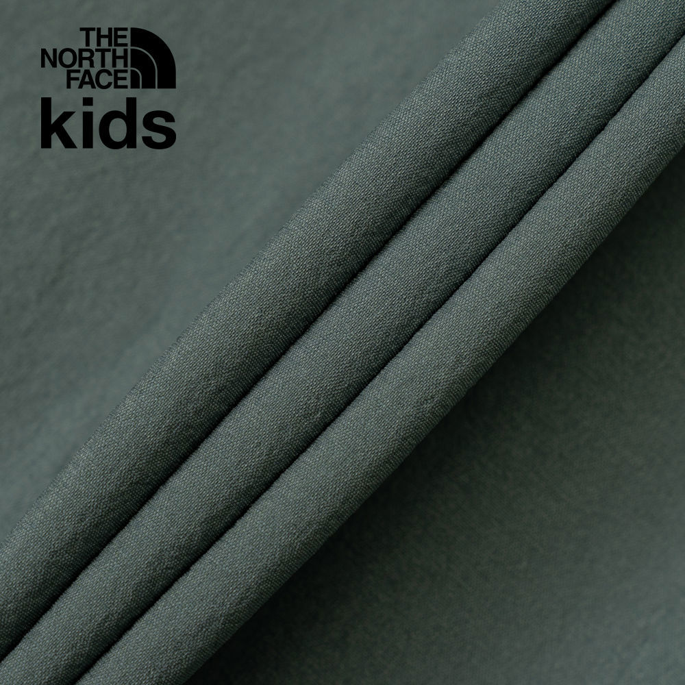 The North Face北面兒童綠色UPF防曬短袖襯衫｜87Z8HCH