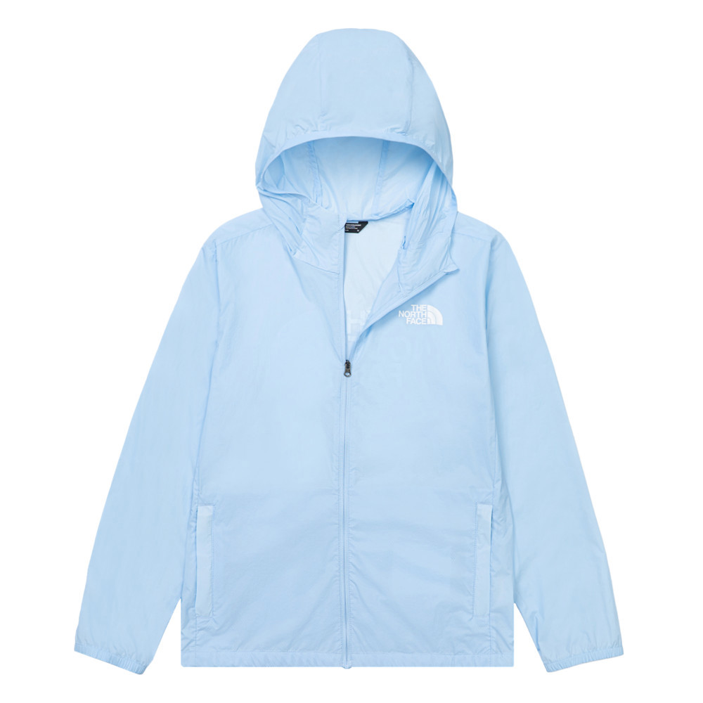 【10/25 00點週末限定】The North Face北面兒童藍色UPF防曬防風外套｜8C0F1I5