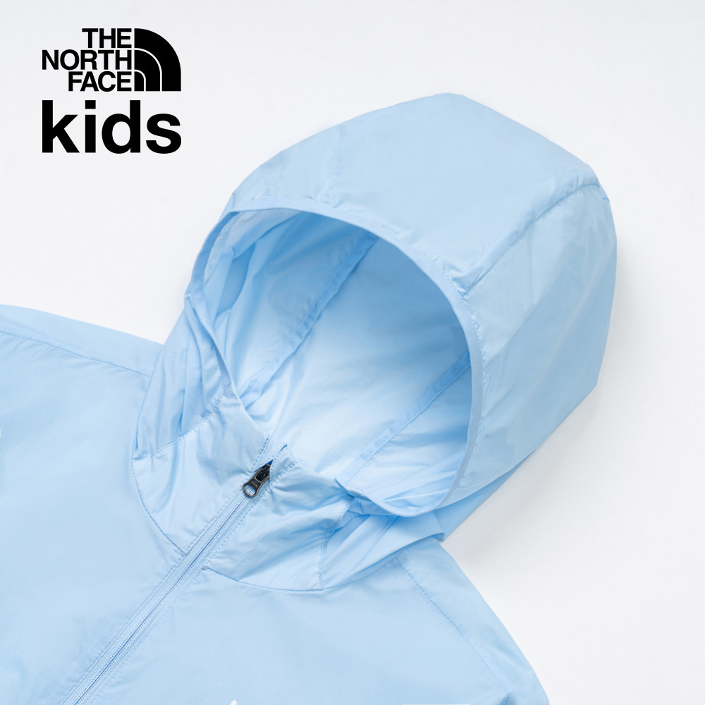 【10/25 00點週末限定】The North Face北面兒童藍色UPF防曬防風外套｜8C0F1I5