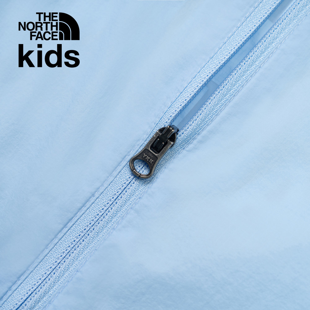 【10/25 00點週末限定】The North Face北面兒童藍色UPF防曬防風外套｜8C0F1I5
