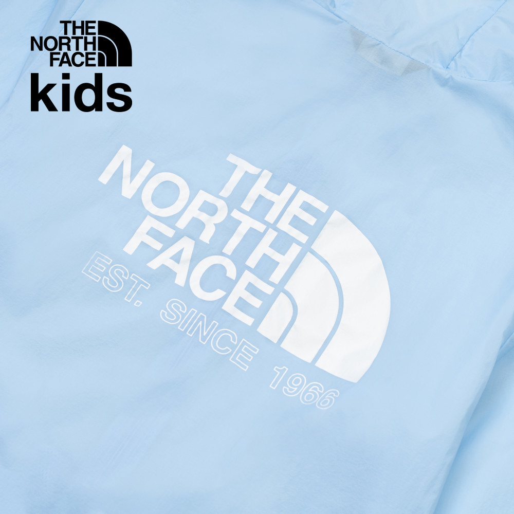 【10/25 00點週末限定】The North Face北面兒童藍色UPF防曬防風外套｜8C0F1I5