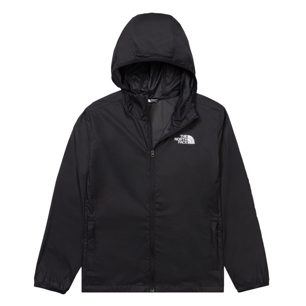 【10/25 12點週末限定】The North Face北面兒童黑色UPF防曬防風外套｜8C0FJK3