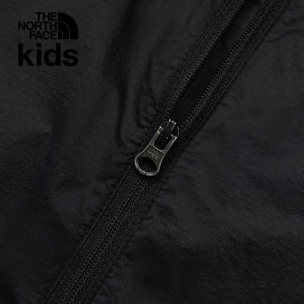 【10/25 12點週末限定】The North Face北面兒童黑色UPF防曬防風外套｜8C0FJK3