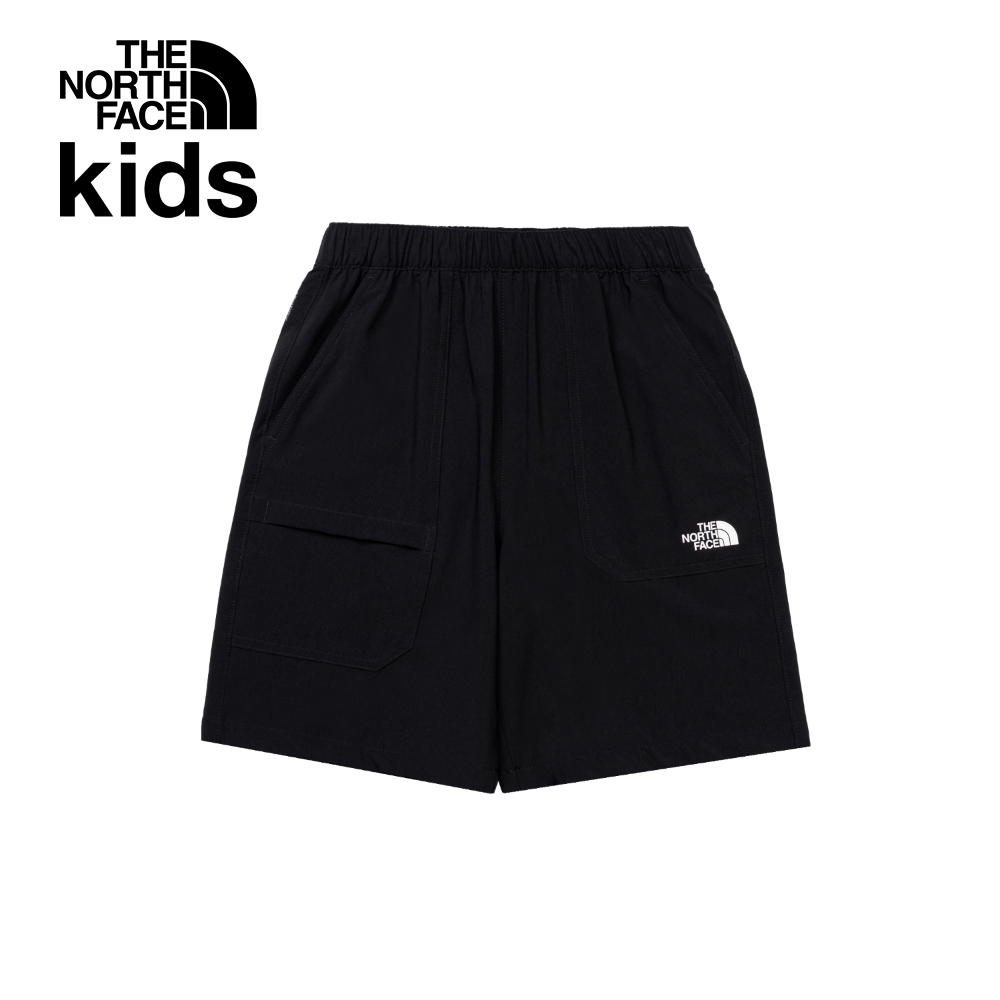 The North Face北面兒童黑色UPF防曬短褲｜8C0KJK3