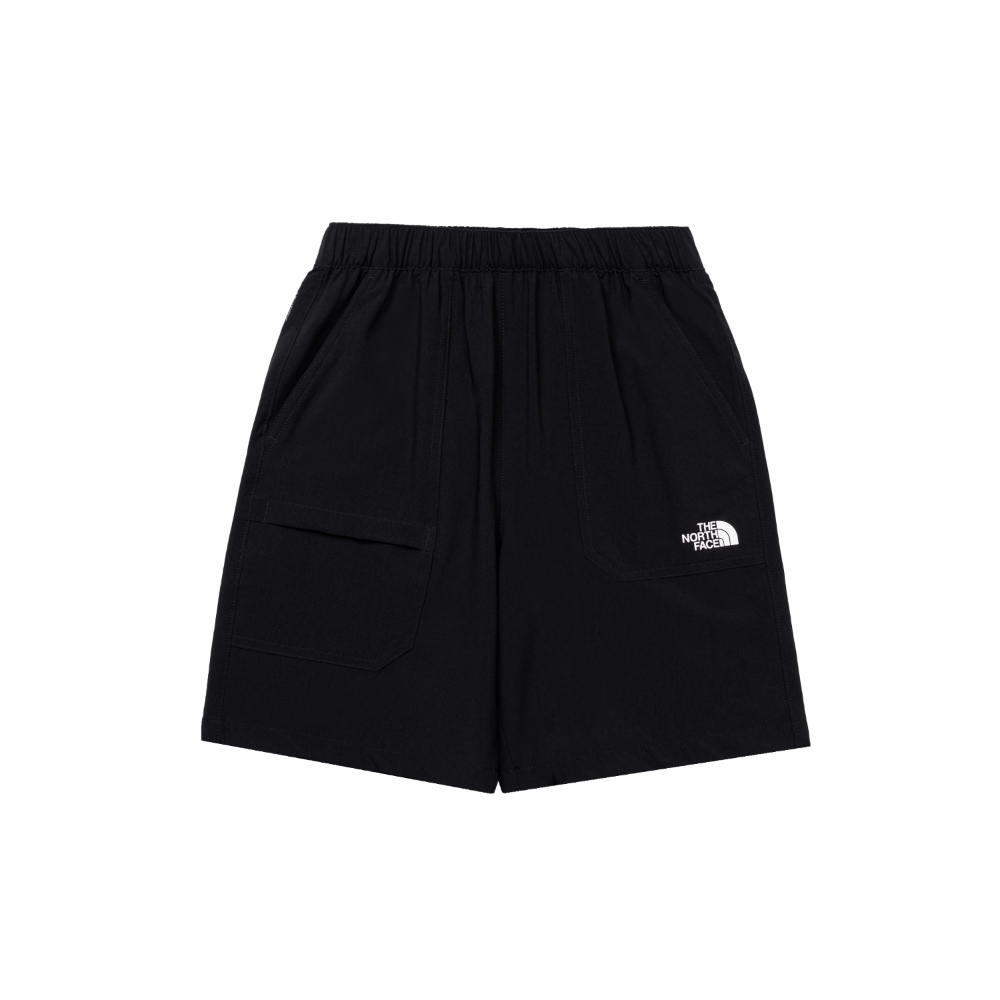 The North Face北面兒童黑色UPF防曬短褲｜8C0KJK3