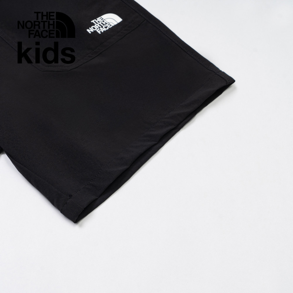 The North Face北面兒童黑色UPF防曬短褲｜8C0KJK3
