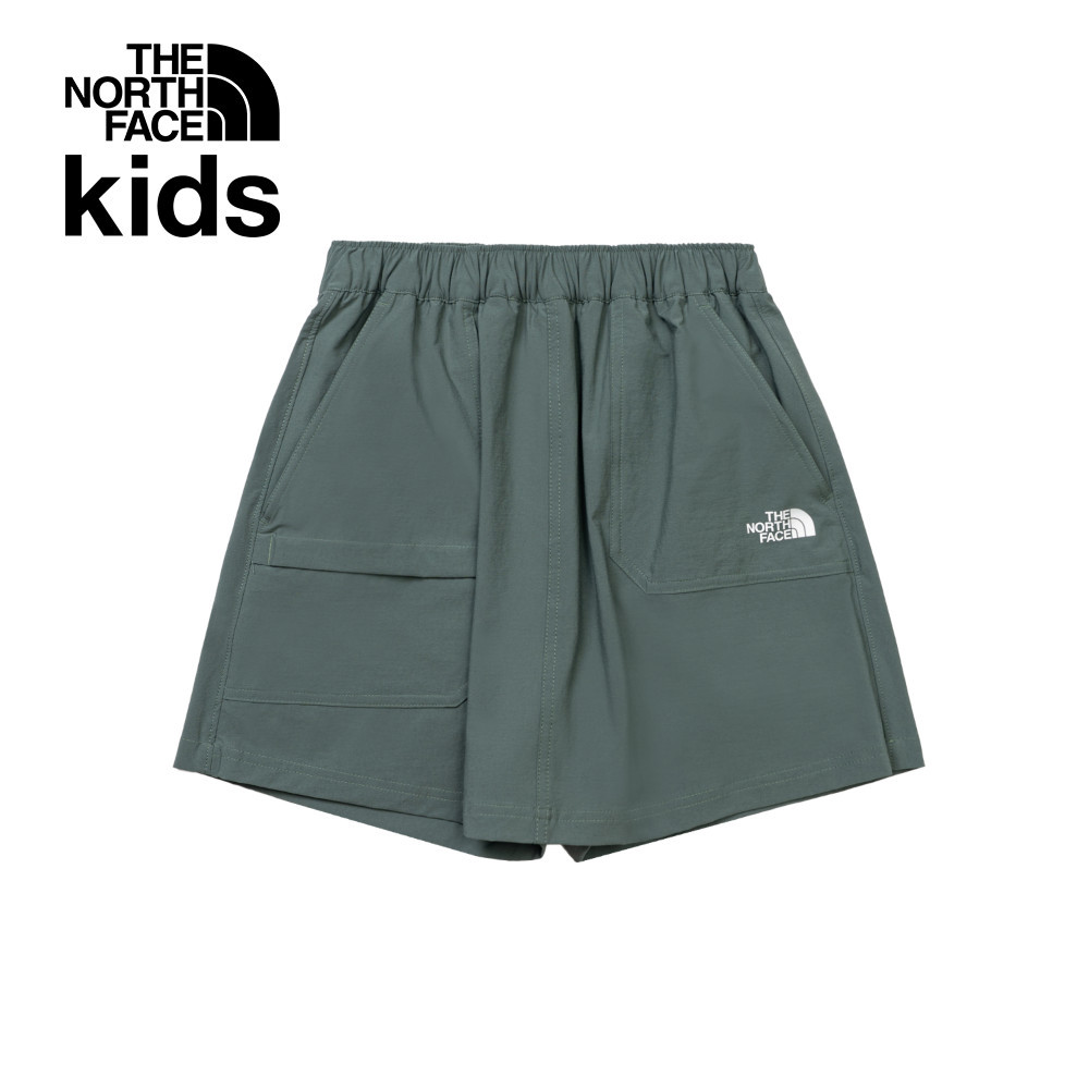 The North Face北面兒童綠色UPF防曬短裙｜8C0MHCH