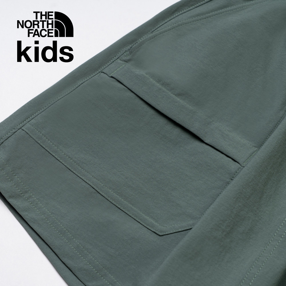 The North Face北面兒童綠色UPF防曬短裙｜8C0MHCH