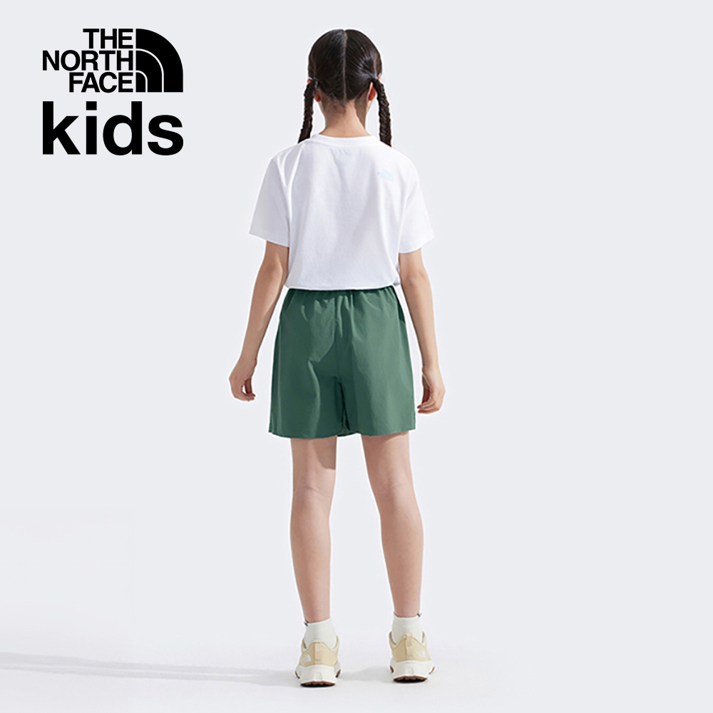 The North Face北面兒童綠色UPF防曬短裙｜8C0MHCH