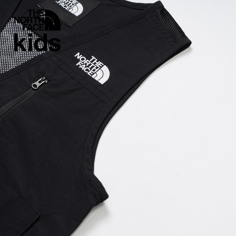 The North Face北面兒童黑色DWR防潑水背心｜8CM3JK3