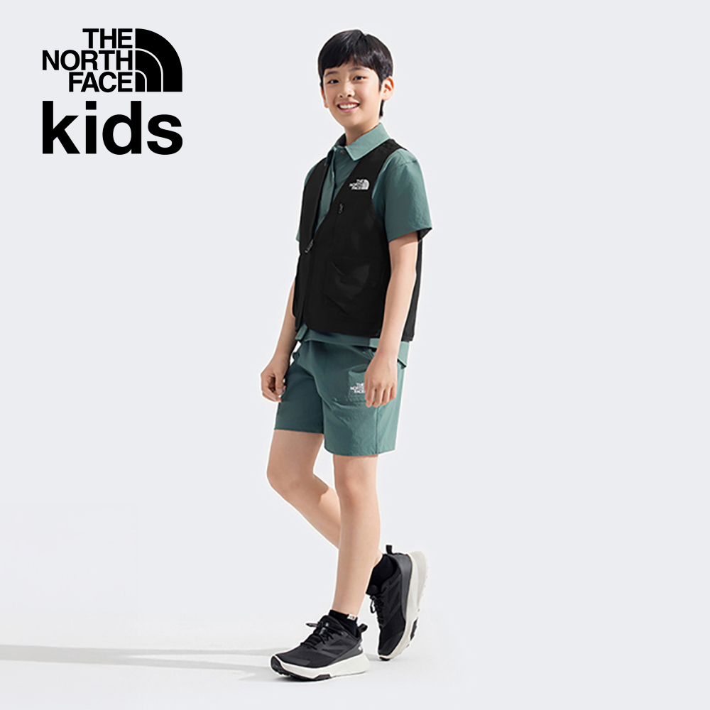 The North Face北面兒童黑色DWR防潑水背心｜8CM3JK3