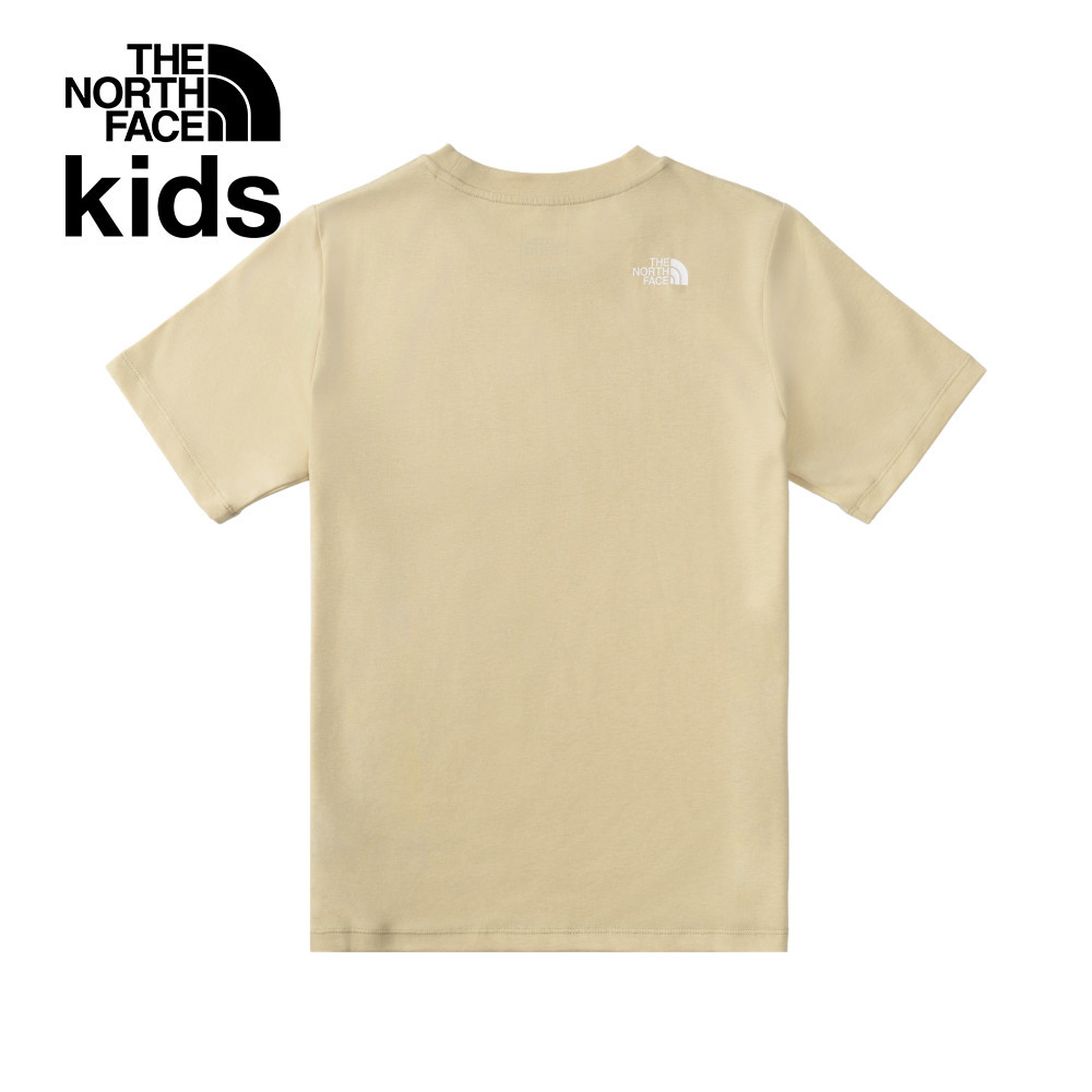 The North Face北面兒童米色吸濕排汗短袖T恤｜8DCR3X4