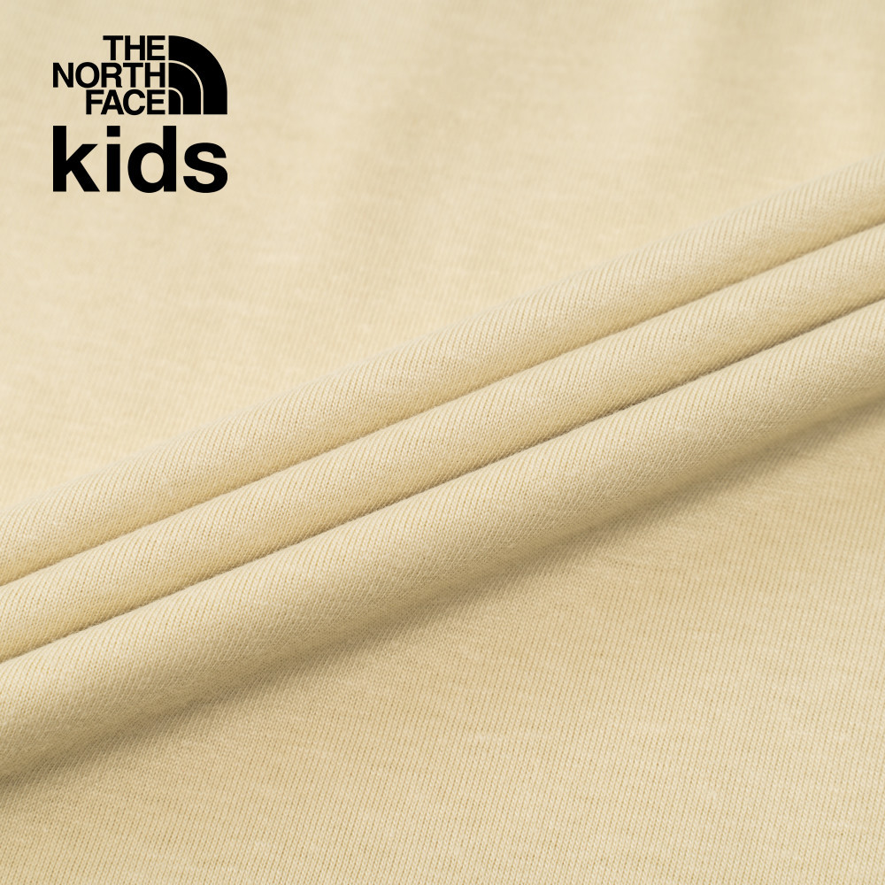 The North Face北面兒童米色吸濕排汗短袖T恤｜8DCR3X4