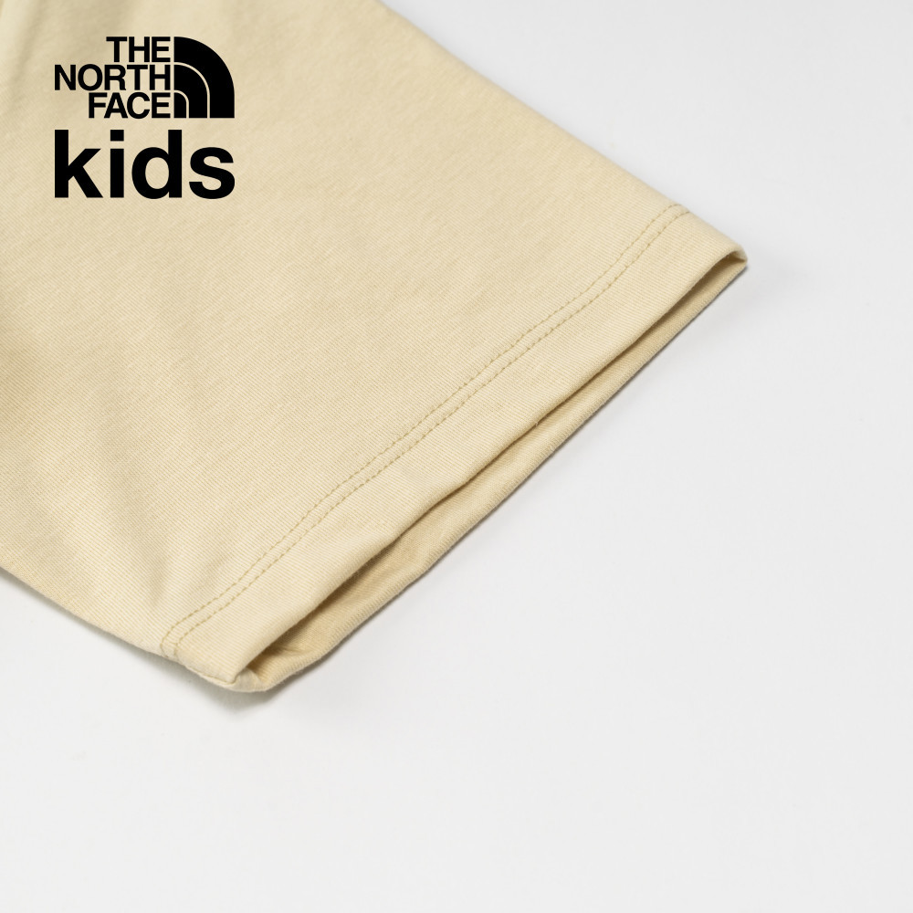 The North Face北面兒童米色吸濕排汗短袖T恤｜8DCR3X4