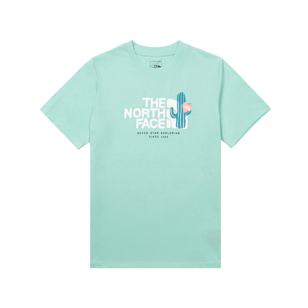 The North Face北面兒童綠色吸濕排汗短袖T恤｜8DCR6EI