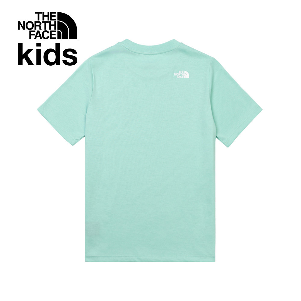 The North Face北面兒童綠色吸濕排汗短袖T恤｜8DCR6EI