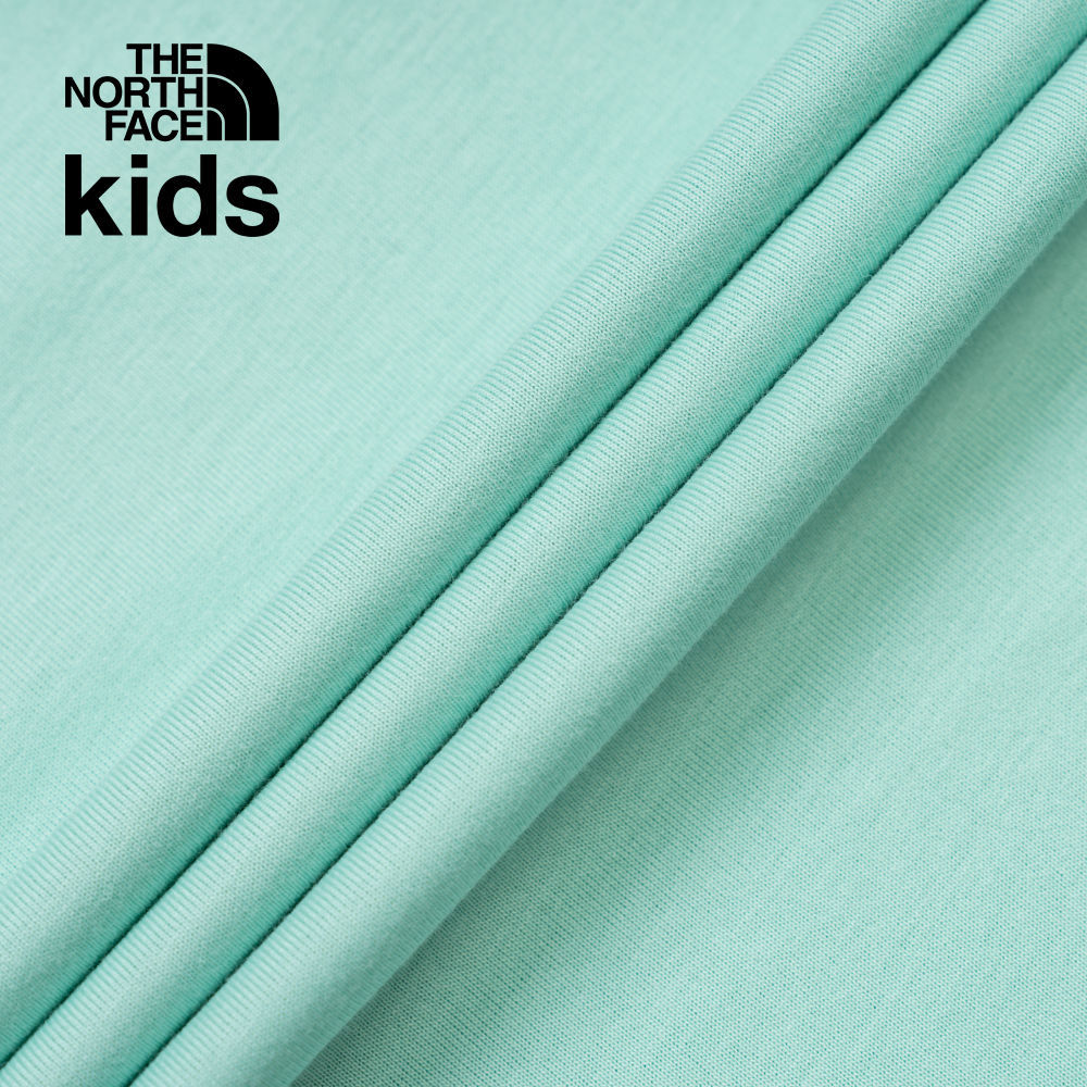 The North Face北面兒童綠色吸濕排汗短袖T恤｜8DCR6EI