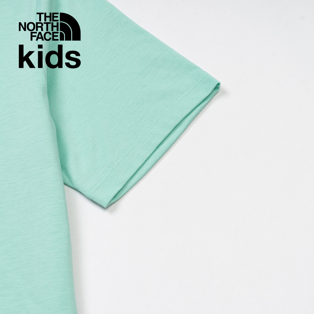 The North Face北面兒童綠色吸濕排汗短袖T恤｜8DCR6EI