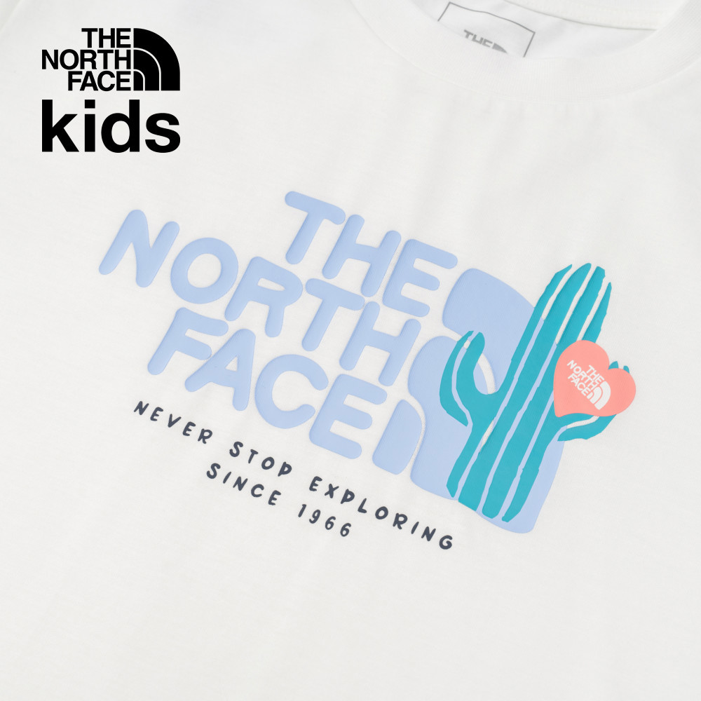 【10/27 00點限時搶購】The North Face北面兒童白色吸濕排汗短袖T恤｜8DCRFN4