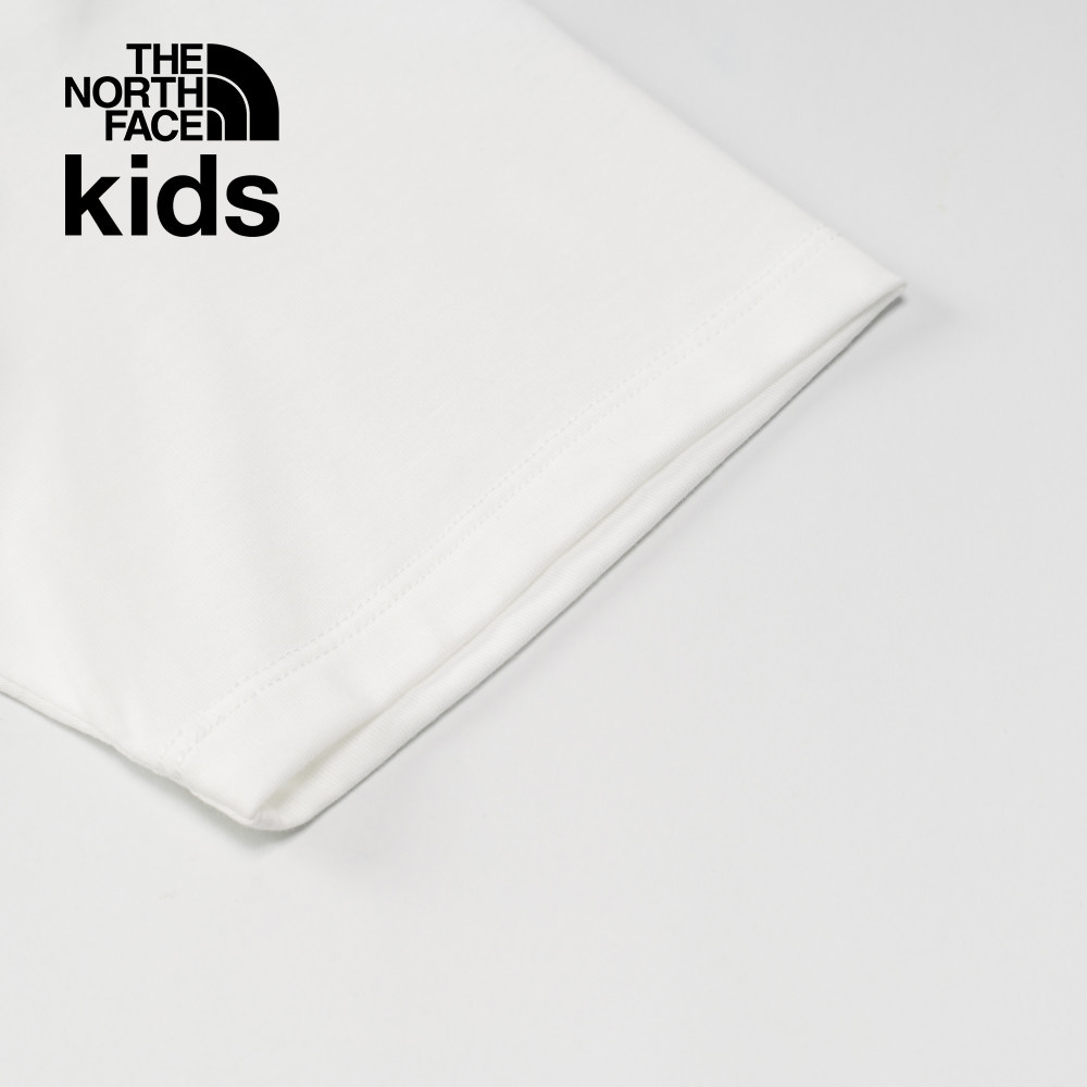 【10/27 00點限時搶購】The North Face北面兒童白色吸濕排汗短袖T恤｜8DCRFN4