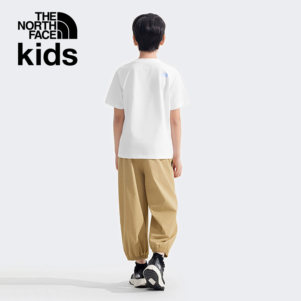 【10/27 00點限時搶購】The North Face北面兒童白色吸濕排汗短袖T恤｜8DCRFN4