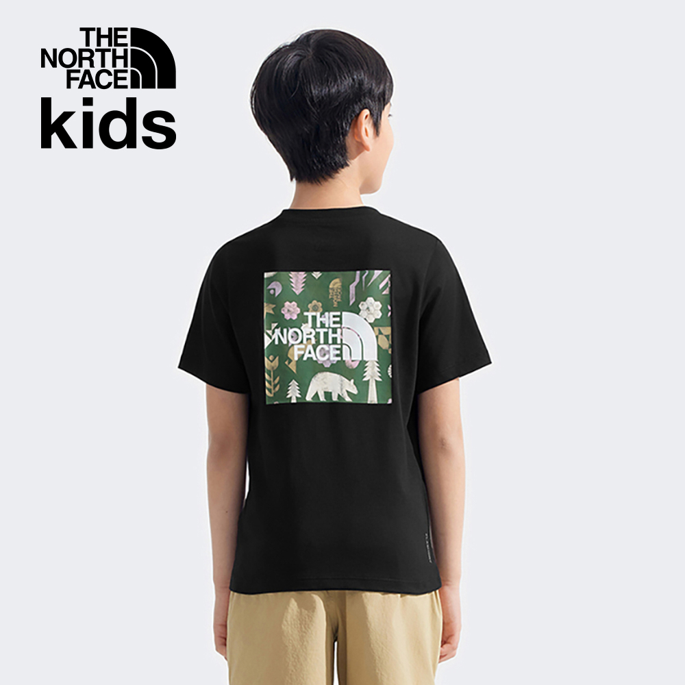 【10/27 12點限時搶購】The North Face北面兒童黑色吸濕排汗短袖T恤｜8DCUJK3
