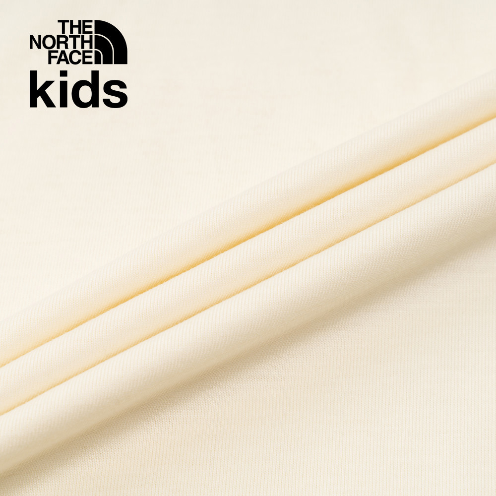 The North Face北面兒童米白色吸濕排汗短袖T恤｜8DCUQLI
