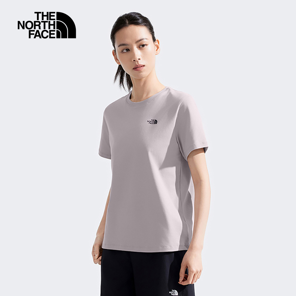 The North Face北面女款灰色吸濕排汗短袖T恤｜8D7N1OA