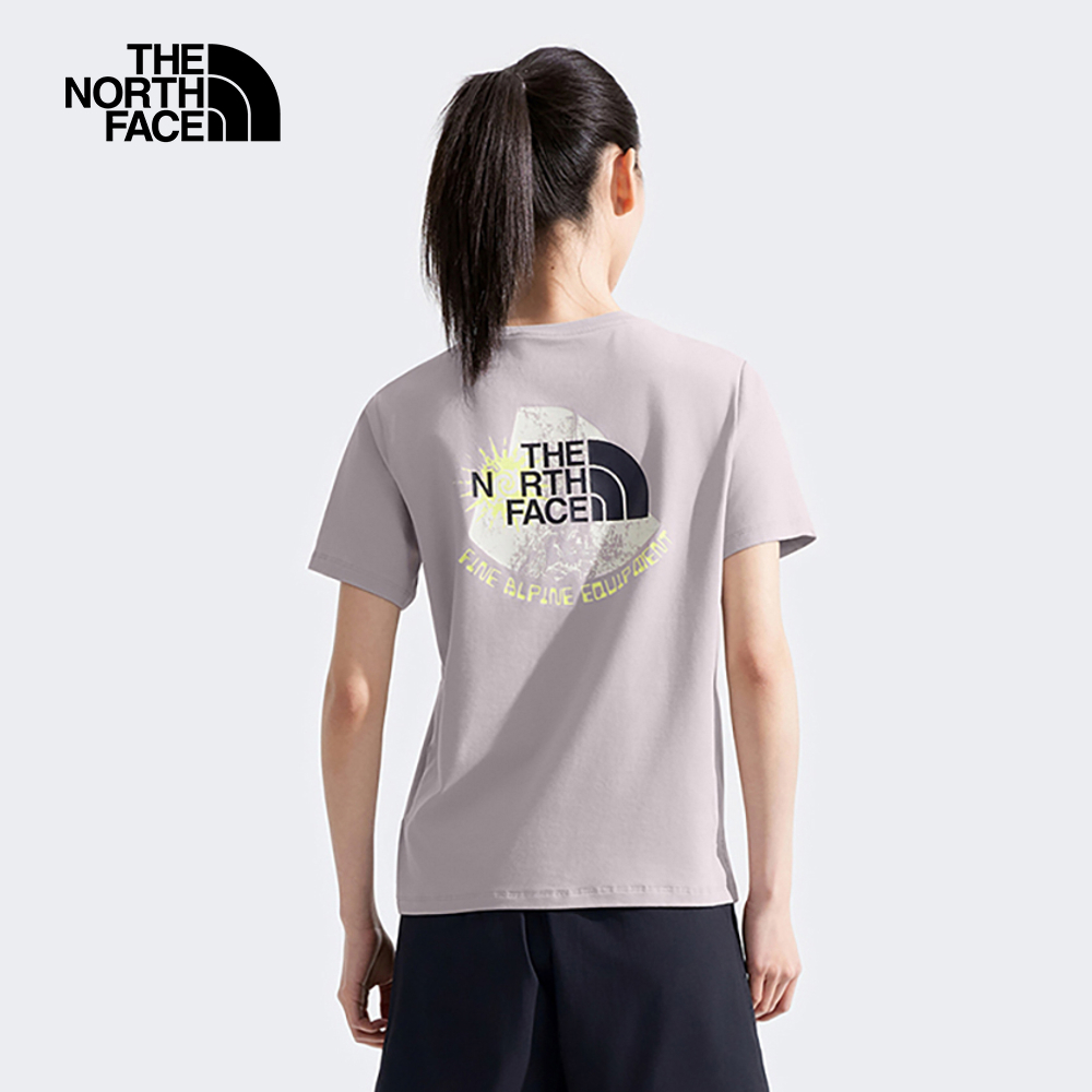 The North Face北面女款灰色吸濕排汗短袖T恤｜8D7N1OA