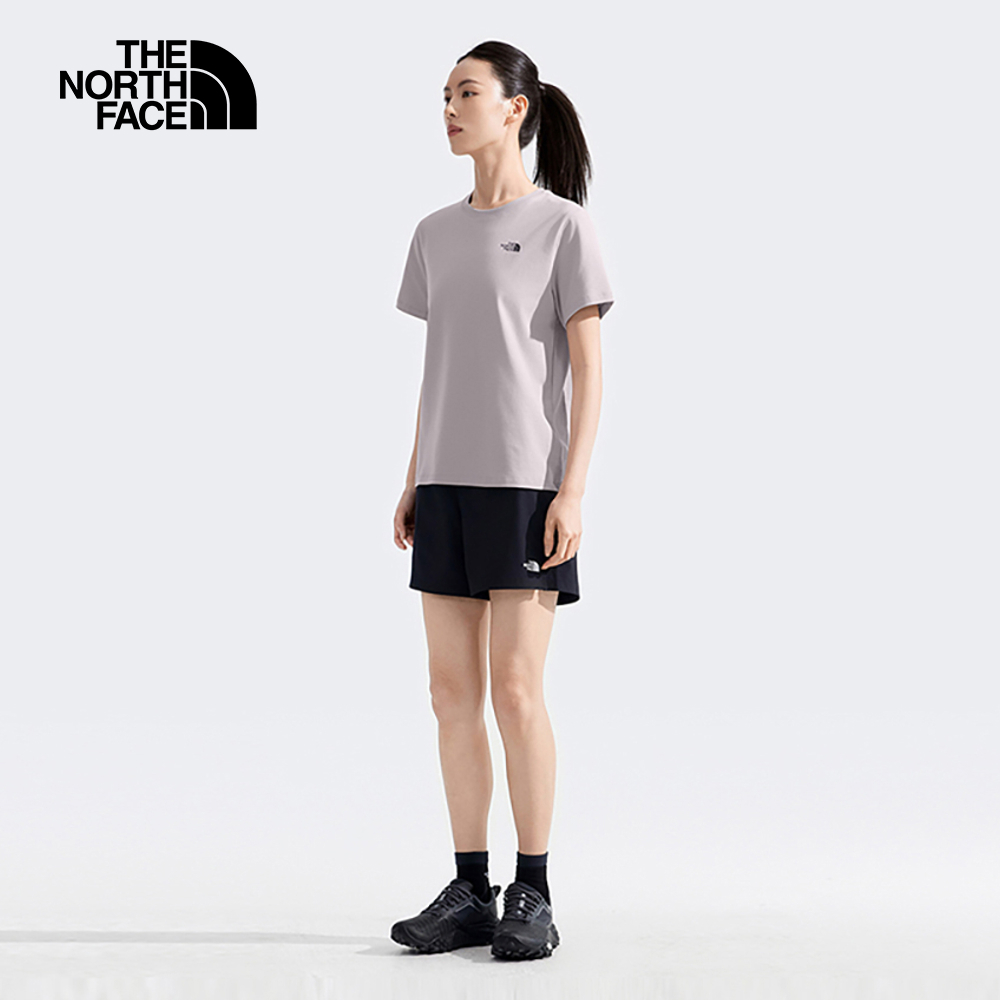 The North Face北面女款灰色吸濕排汗短袖T恤｜8D7N1OA
