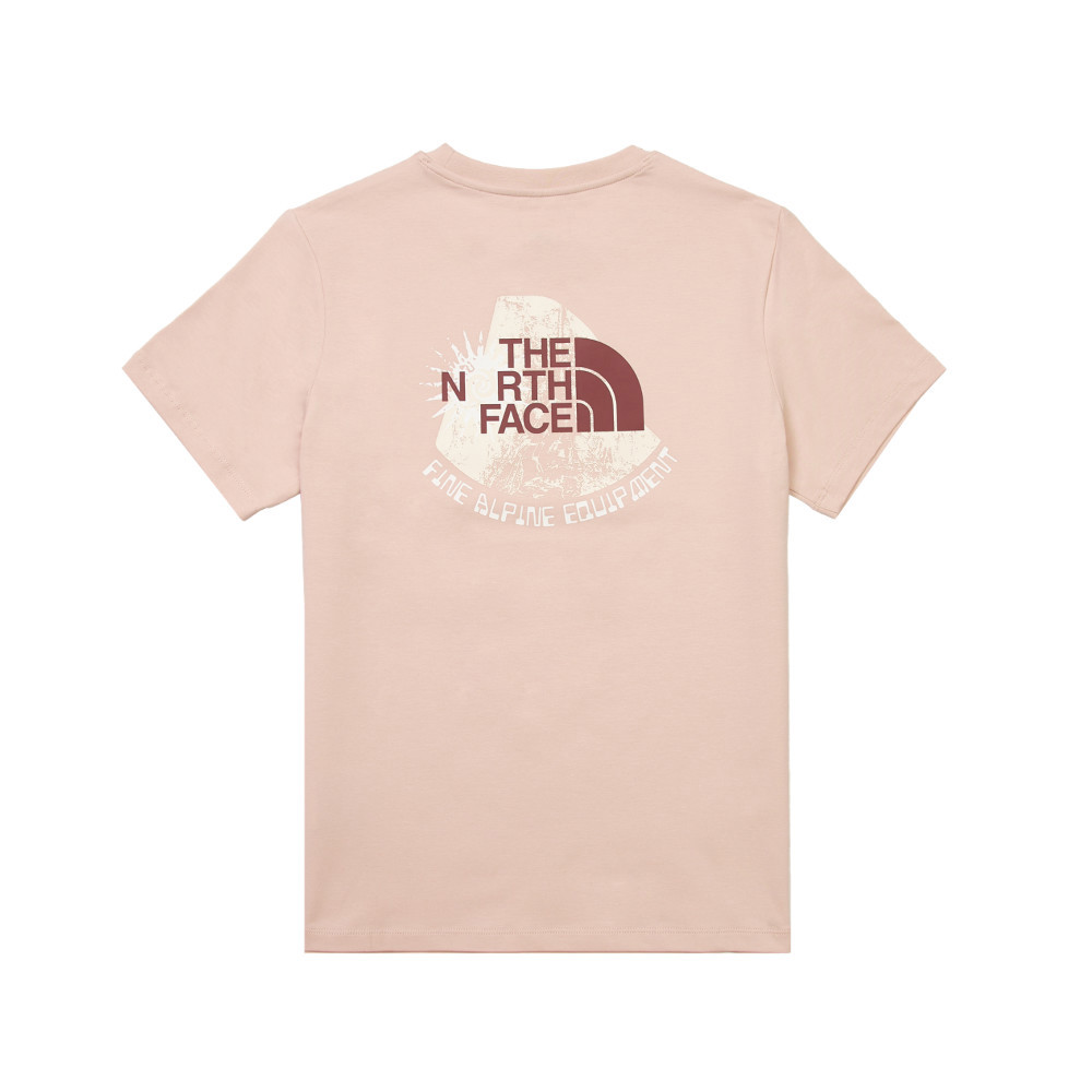 The North Face北面女款粉色吸濕排汗短袖T恤｜8D7NLK6