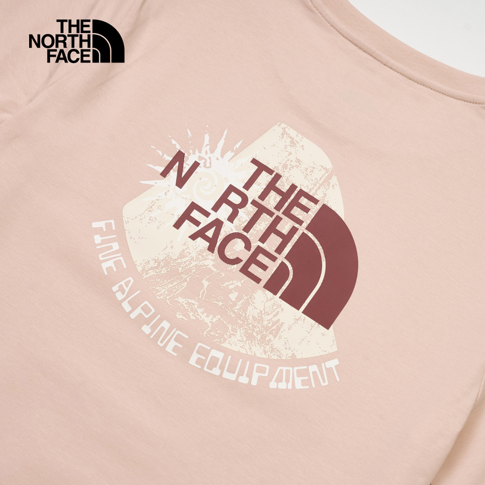 The North Face北面女款粉色吸濕排汗短袖T恤｜8D7NLK6
