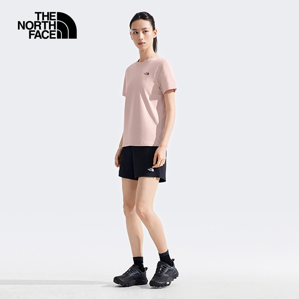 The North Face北面女款粉色吸濕排汗短袖T恤｜8D7NLK6