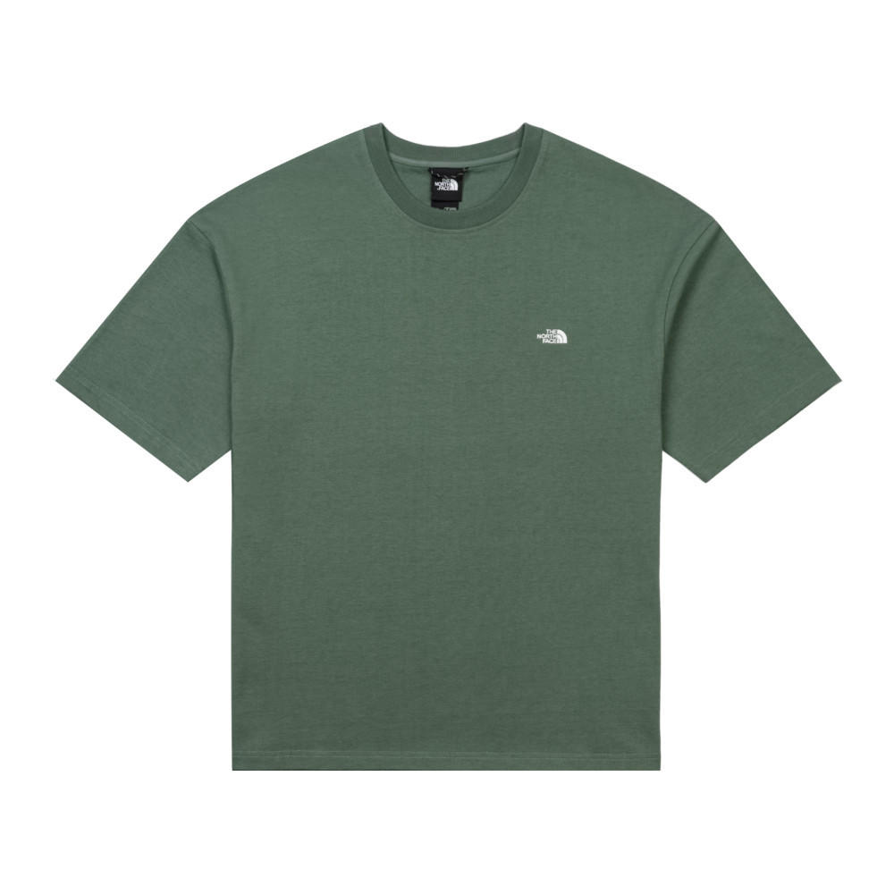UE男款綠色純棉落肩設計舒適短袖T恤｜885RHCH