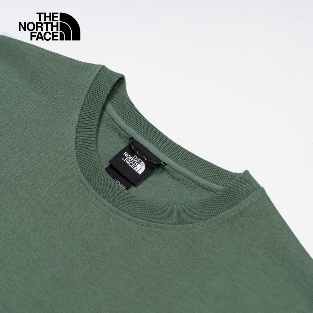 UE男款綠色純棉落肩設計舒適短袖T恤｜885RHCH