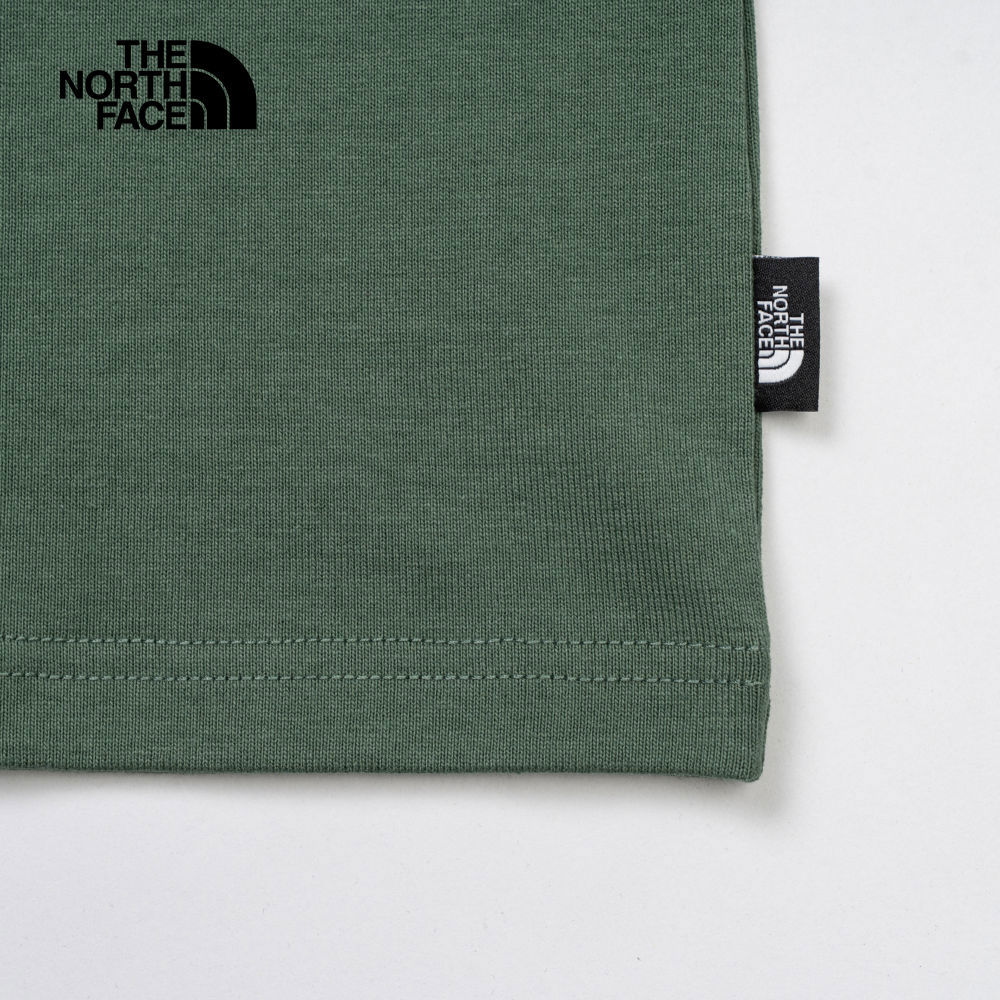 UE男款綠色純棉落肩設計舒適短袖T恤｜885RHCH