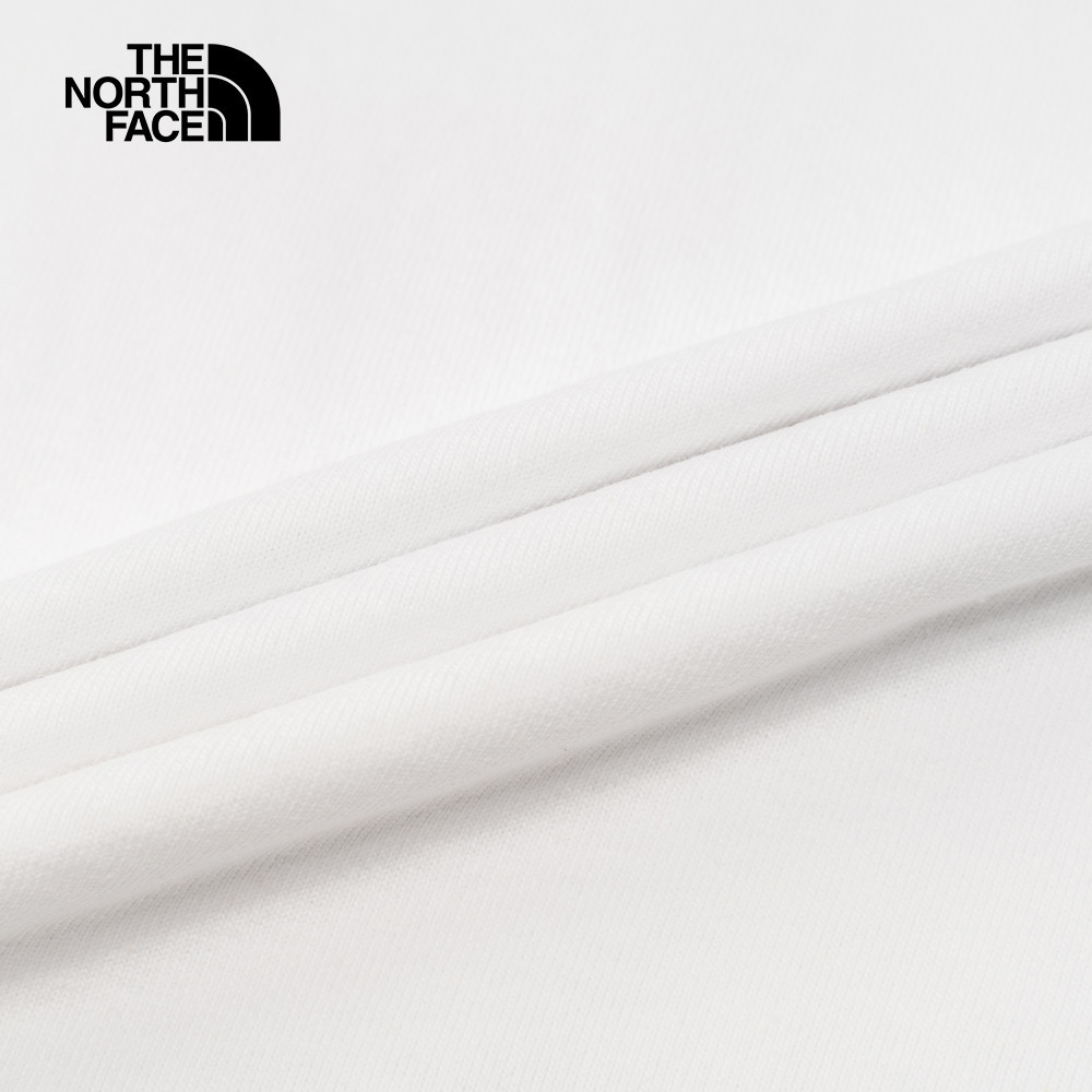 UE男款白色純棉大尺寸印花舒適短袖T恤｜8BU2FN4