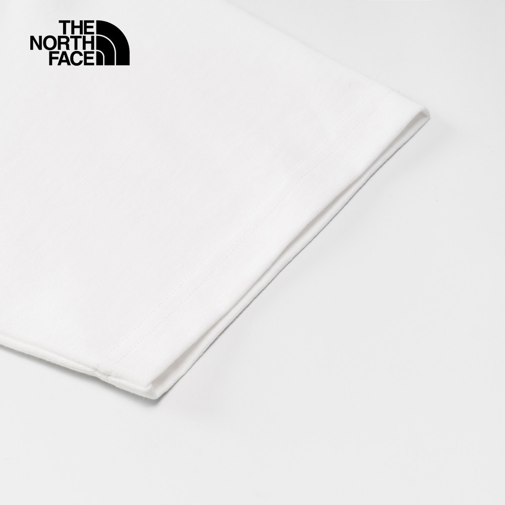 UE男款白色純棉大尺寸印花舒適短袖T恤｜8BU2FN4