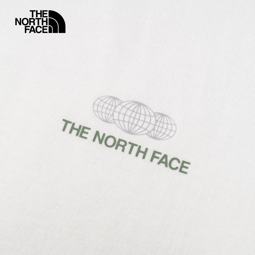 UE男款白色純棉大尺寸印花舒適短袖T恤｜8BU2FN4
