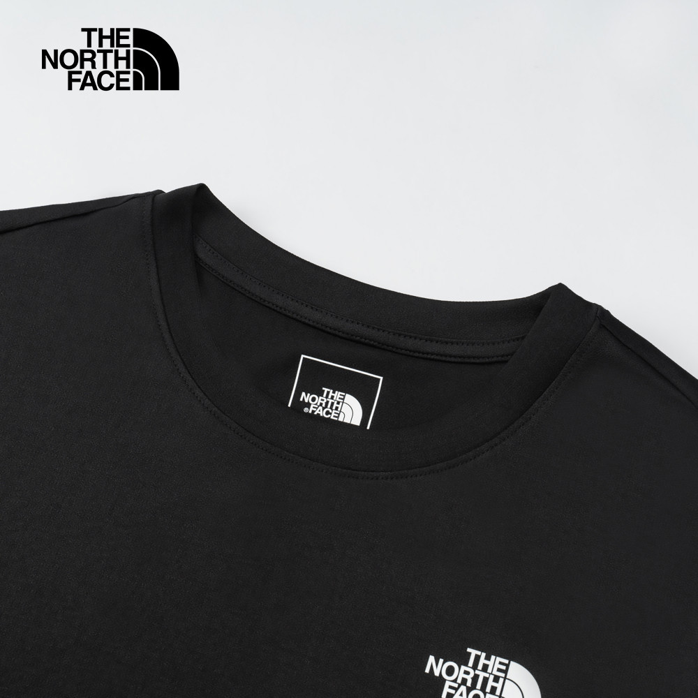 The North Face北面女款黑色吸濕排汗短袖T恤｜8DFJJK3