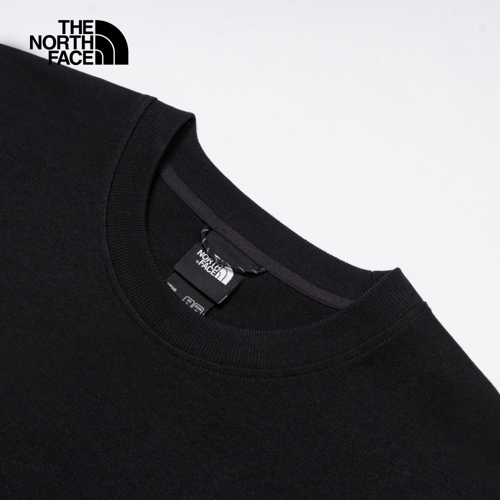 UE男款黑色純棉大尺寸印花舒適短袖T恤｜8BU2JK3