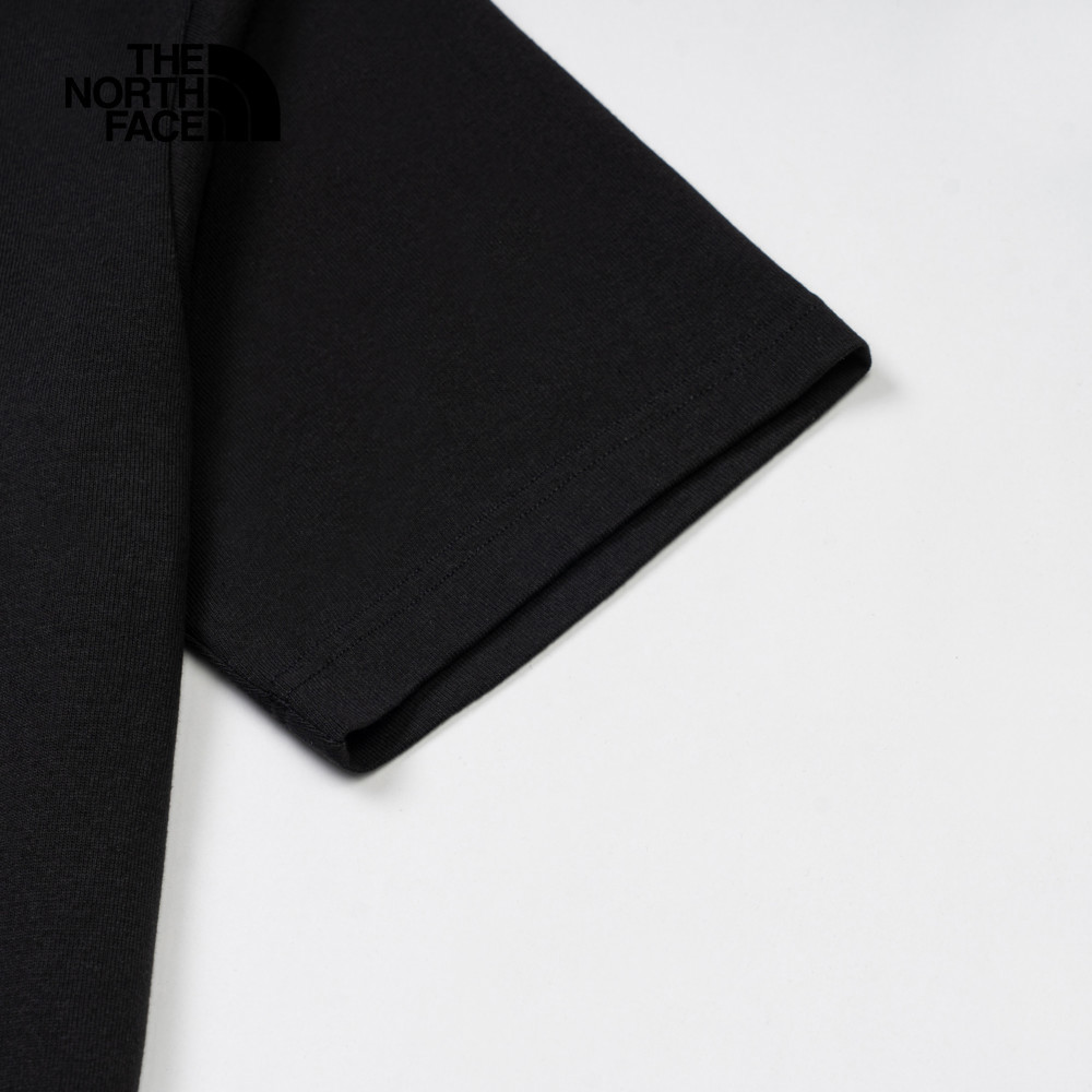 UE男款黑色純棉大尺寸印花舒適短袖T恤｜8BU2JK3