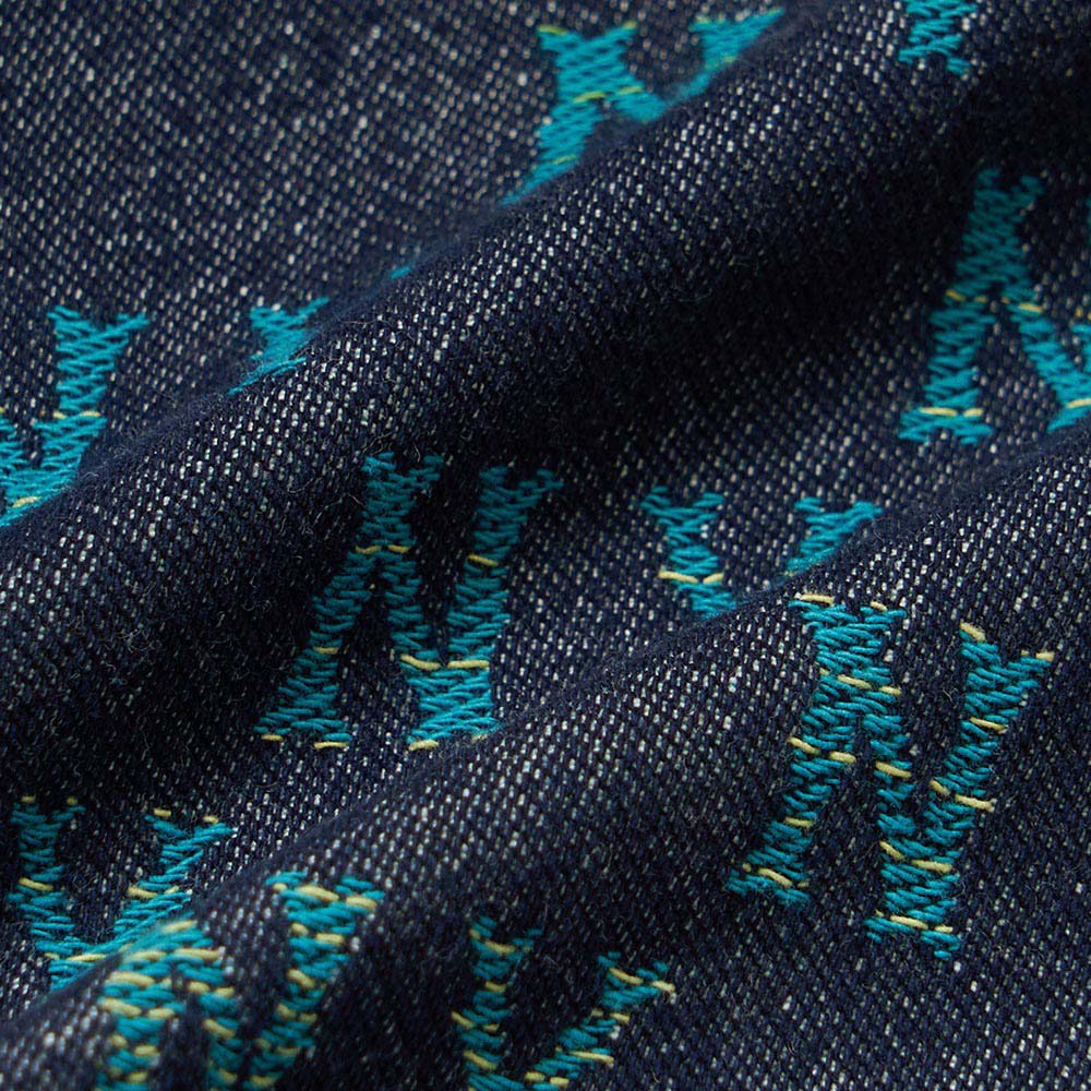 MLB KIDS 牛仔連身裙 洋裝 童裝 Monogram系列 紐約洋基隊 (7FOPM0151-50NYS)